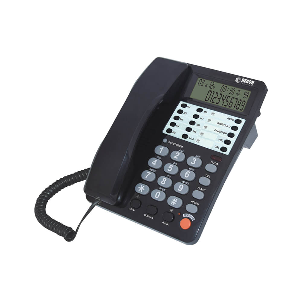 โทรศัพท์บ้านโชว์เบอร์โทรเข้า ยี่ห้อ REACH รุ่น CID 660 สีดำ_4